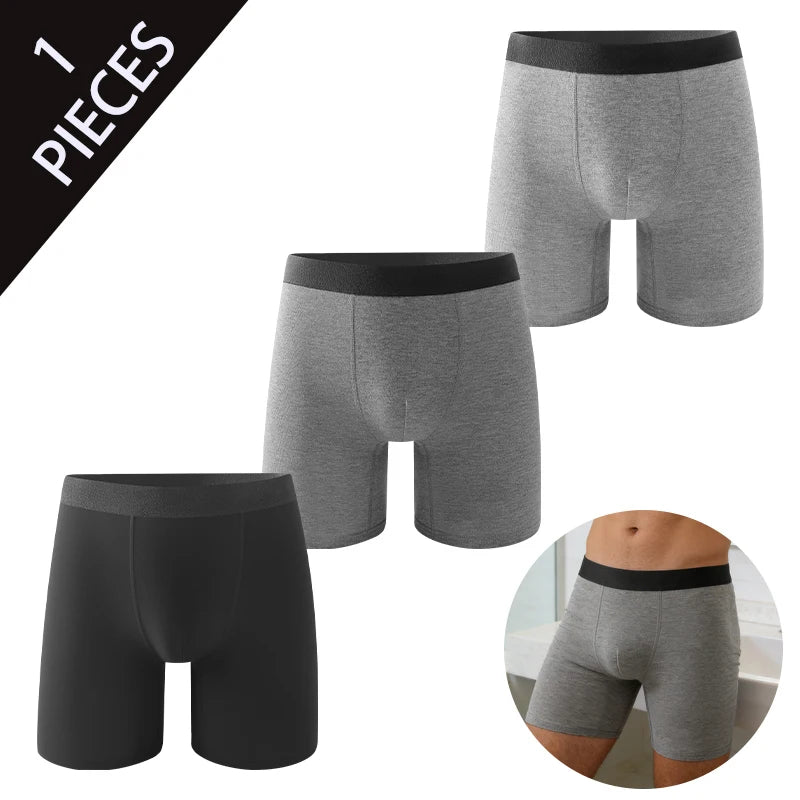 Men's Boxer Shorts Solid Cotton Elastane Underwear