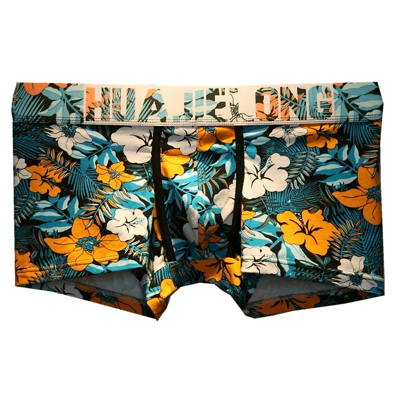 Men's Cotton Boxer Shorts Floral Print XXXL