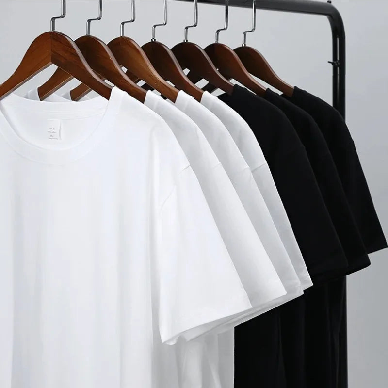 Men's Summer Short-sleeved Summer Fashion T-shirt, Trendy Printed Base Shirt, Youth-friendly Round-neck Casual Versatile Top