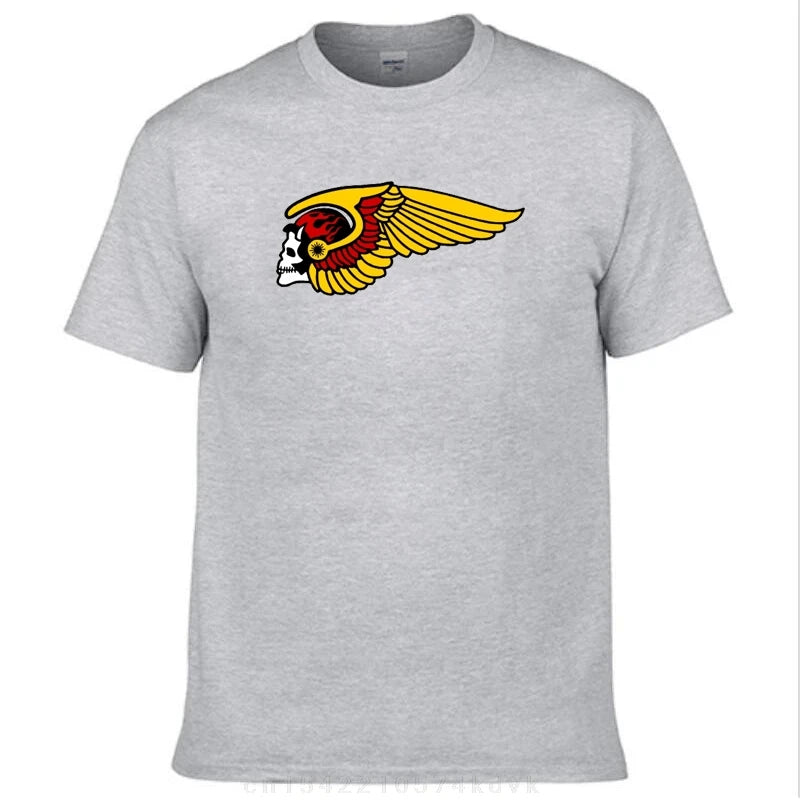 H-Helles T-Shirt Summer Popular Logo A-Angeles Y2K Casual T-Shirts Cotton Novelty Tshirt For Men Short Sleeve Design Tops