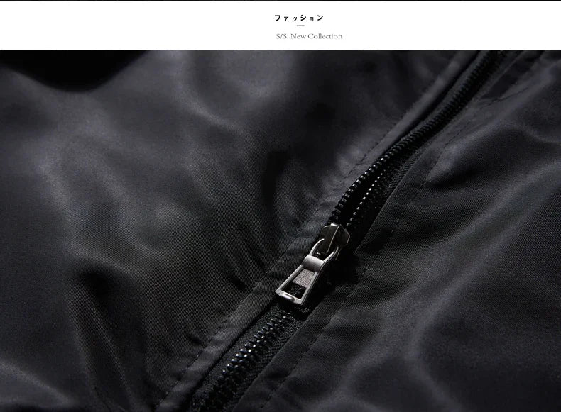 Bomber Jacket Men Women Solid Pilot Jacket Military Flight Baseball Coat