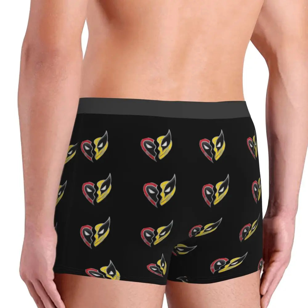 Deadpool Boxer Shorts for Men - Lycra Polyester Blend