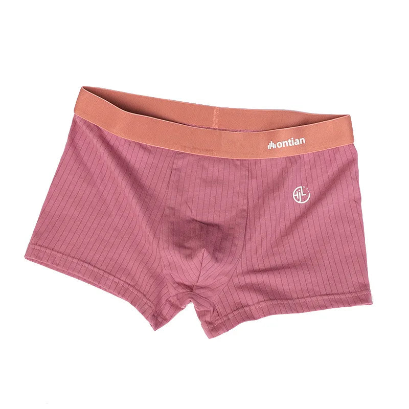 Cotton Breathable Boxer Shorts for Men with U Pouch