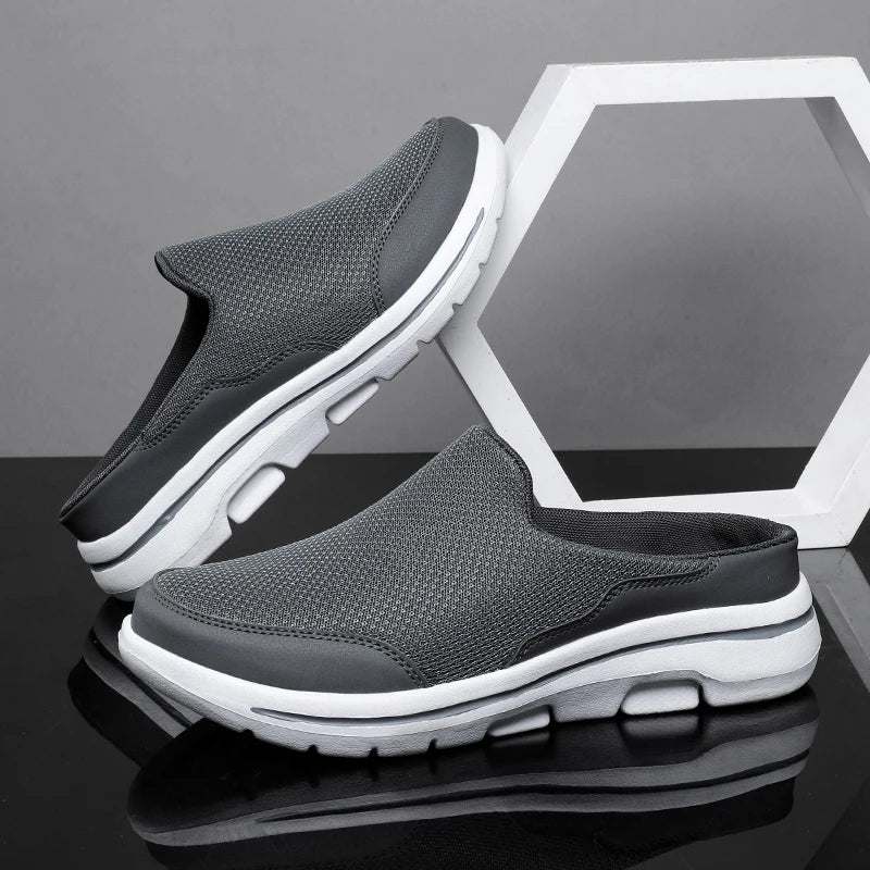 2024 Men Slippers Summer Breathable Home Indoor Slippers Men Thick Bottom Slides Fashion Couple Walking Shoes Chanclas Hombre