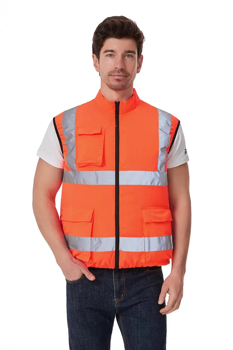 Cooling Vest USB Fan Waistcoat Reflective Polyester Workwear