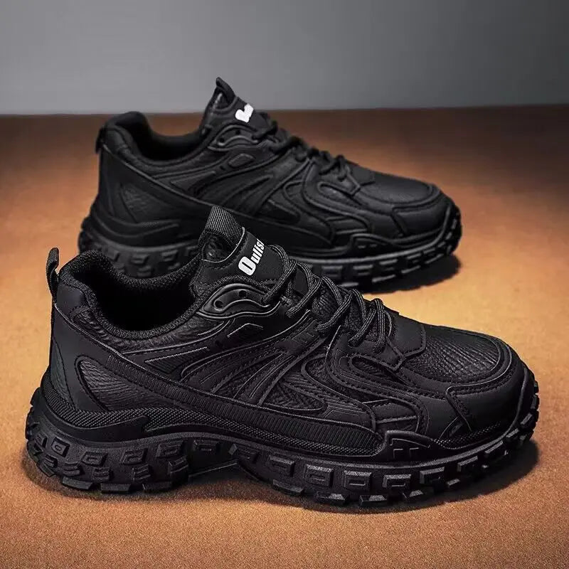 Men's Comfortable Lace-Up Sneakers for Running