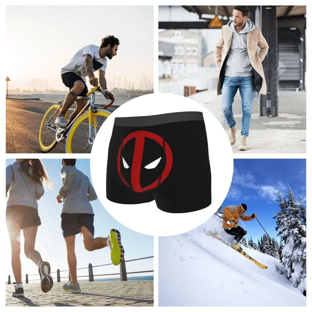 Deadpool Boxer Shorts for Men - Lycra Polyester Blend