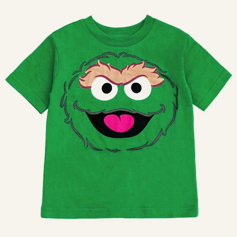 Sesame Street Toddler Boy Girl 4 Pack T-Shirts Elmo Oscar Big Bird Cookie Monster