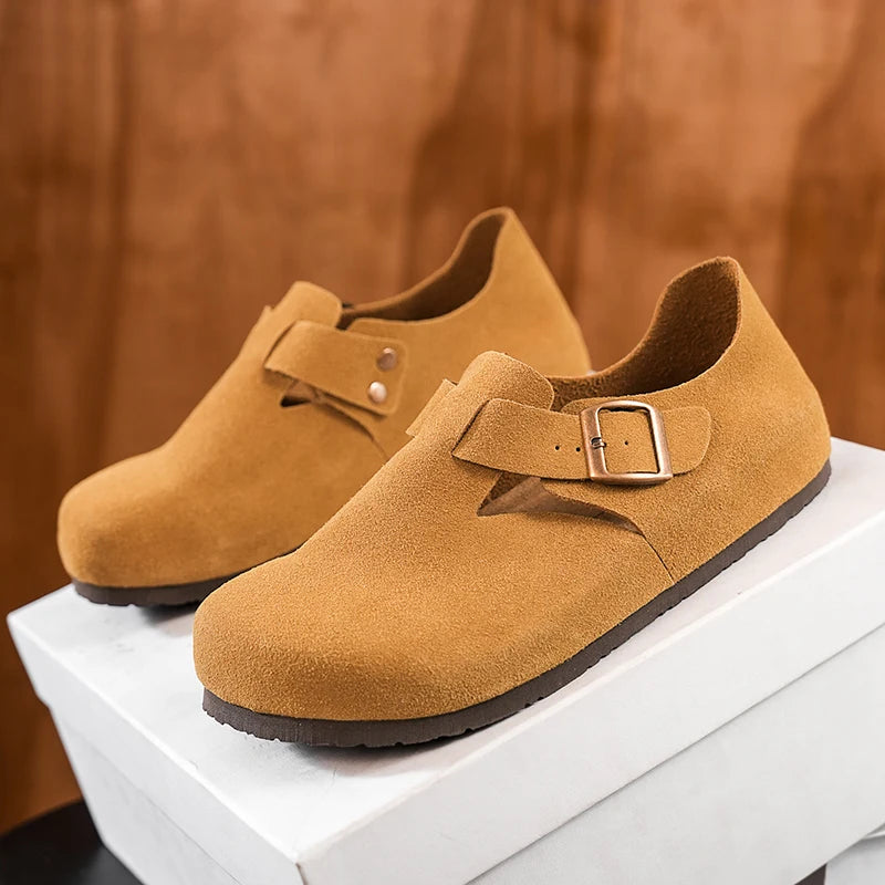 Men's Faux Suede Slip-On Mules for Beach Wear