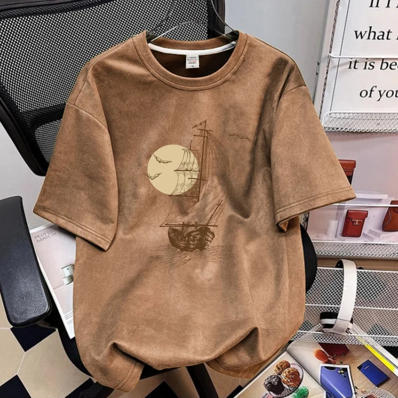 Men's Graphic Printed Short Sleeve T-Shirt