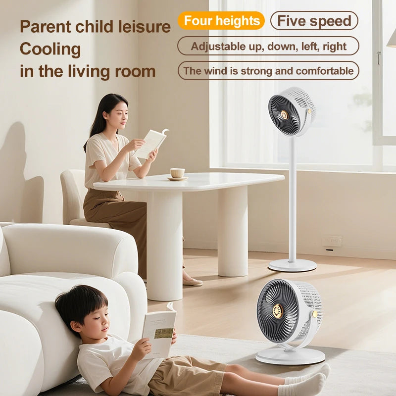 Portable USB Charging Wireless Fan for Camping