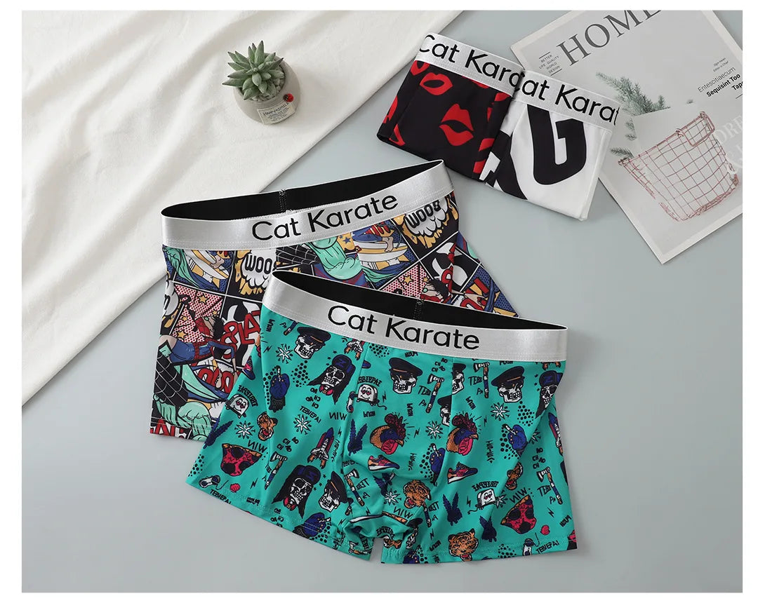 Men's Polyester Boxer Shorts Underwear