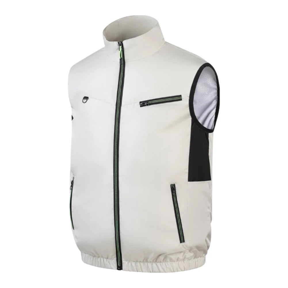 Cooling Vest Ice Fan Vest for Summer Camping and Fishing