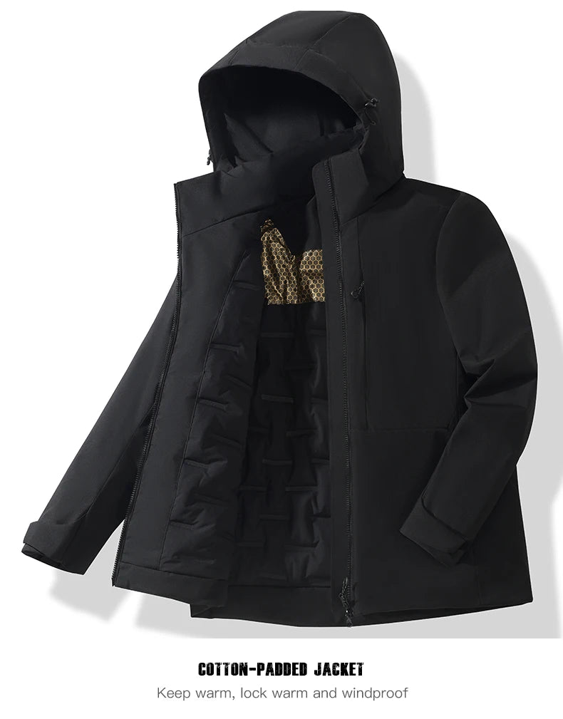 Unisex Waterproof  Windproof Thermal Windbreaker Men Women Hiking Climbing Jacket