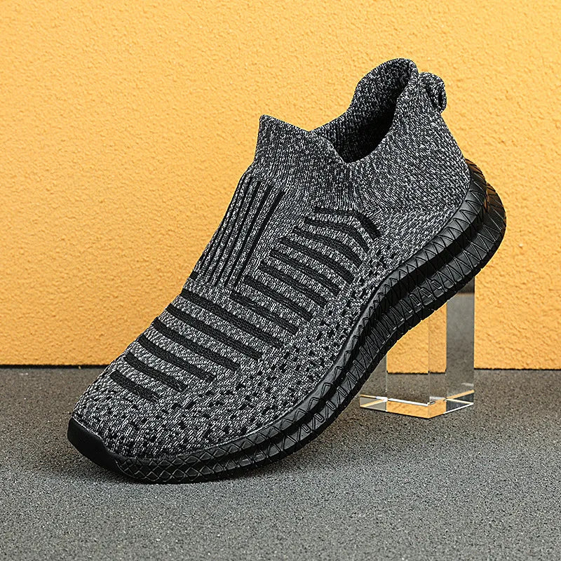 Men Lightweight Breathable Slip-On Sneakers for Casual Walking