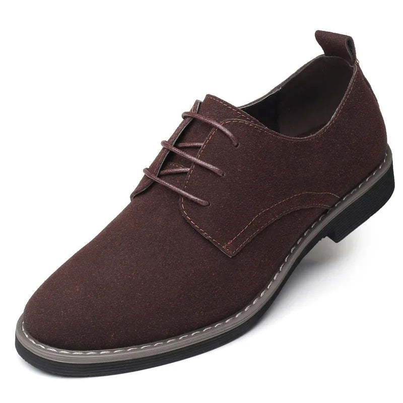Men's Casual Dress Shoes in Black Oxford Fabric