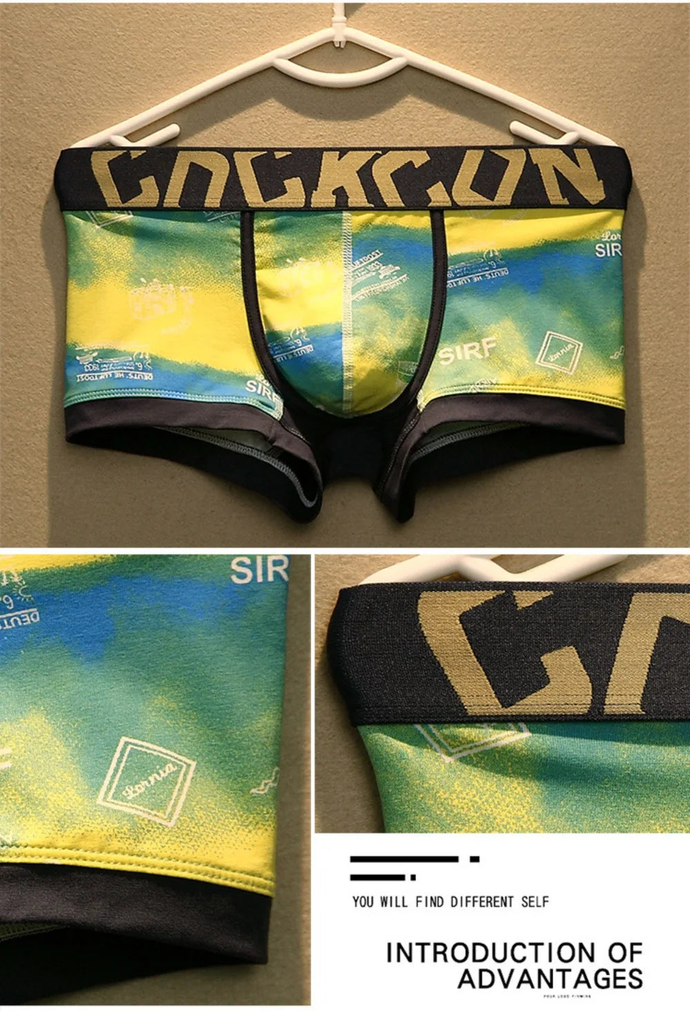 Men's Cotton Boxer Shorts with U Pouch
