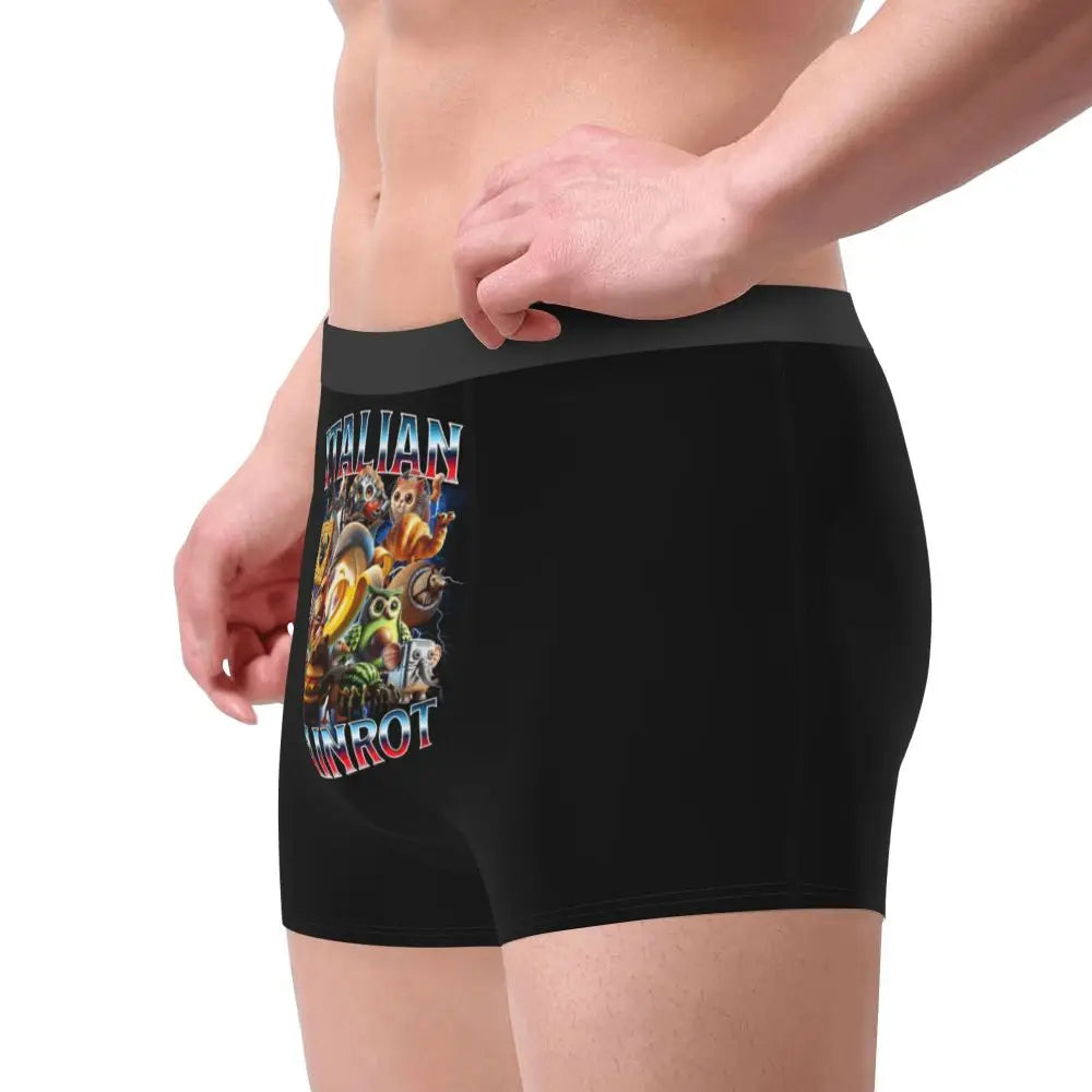Men's Boxer Shorts Brr Brr Patapim Funny Italian Brainrot