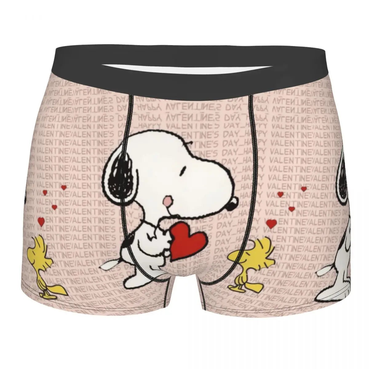 Snoopy Boxer Briefs for Men - Giggle Print Polyester Blend