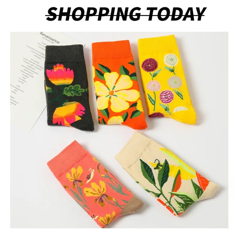 Funny Socks for Men Women Couple Fun Cozy Crazy Novelty Fashion Breathable Printed Graffit Cotton Boot Socks