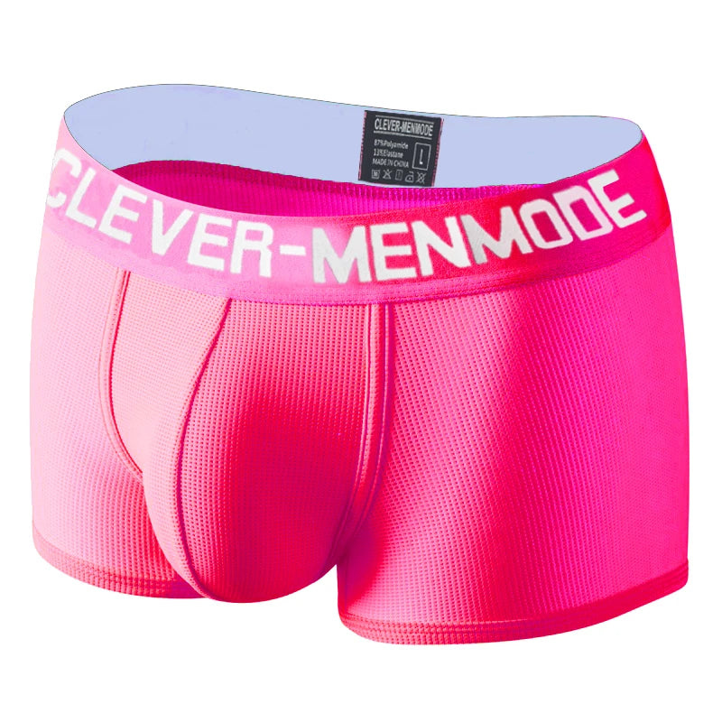Mesh Boxers Sexy Bulge Penis Pouch Men Underwear Boxer Shorts Trunks Underpants Knicks Panties Cueca hombre Boxershort