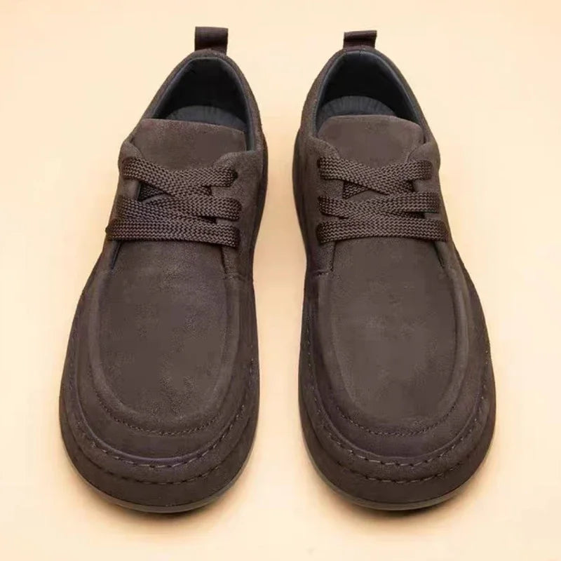 Brown Casual Loafers for Men Made of Durable Suede