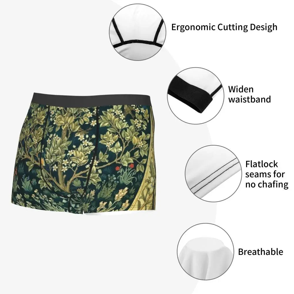 Breathable Cotton Polyester Boxer Shorts for Men