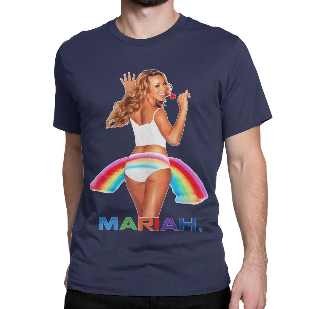 Mariah Carey Creative 100% Cotton Crew Neck Short Sleeve T-Shirts for Men Women