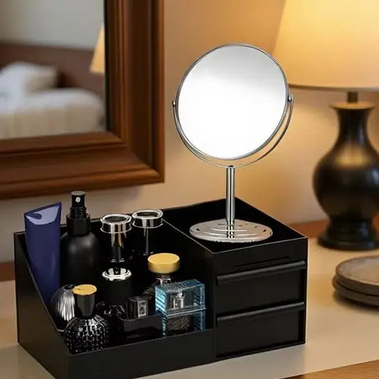 Cologne Organizer For Men, Bathroom Countertop Organizer With Drawers