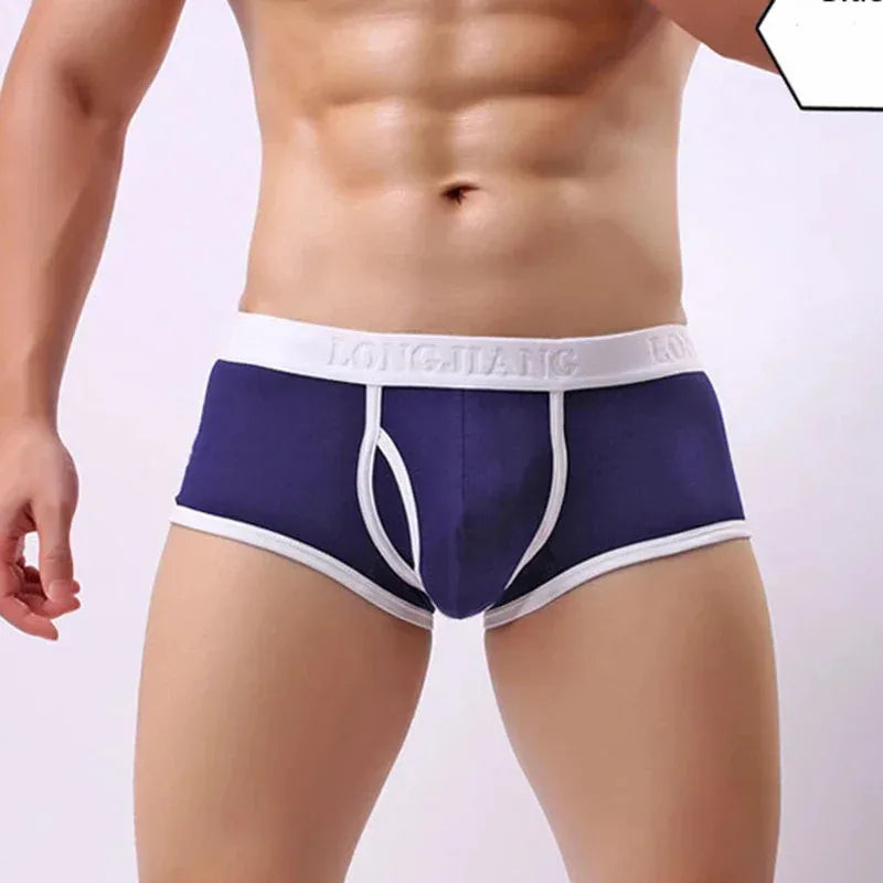 Men's Cotton Boxer Shorts Comfortable Breathable Underwear