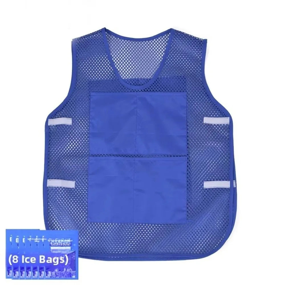 Cooling Vest with Ice Packs for Heatstroke Prevention