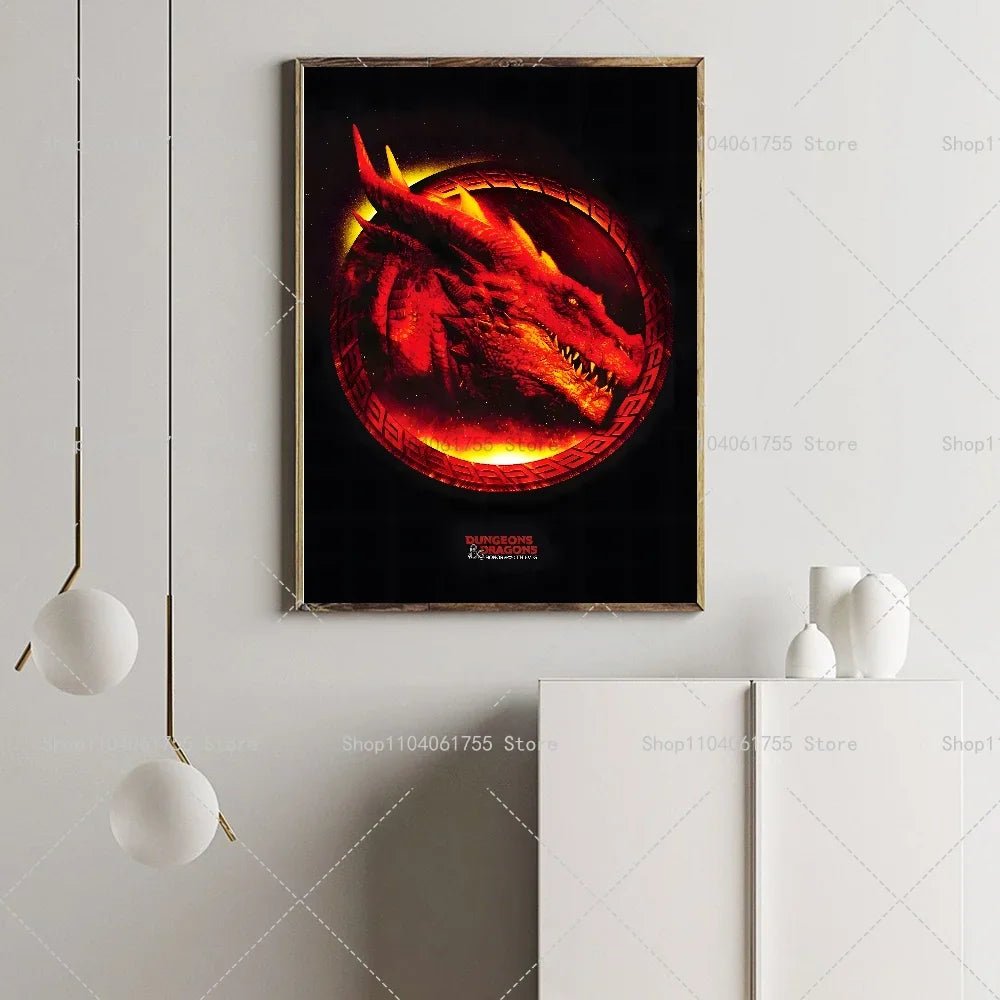 1PC Role playing Games Dungeons & Dragons Poster Self-adhesive Art Waterproof Paper