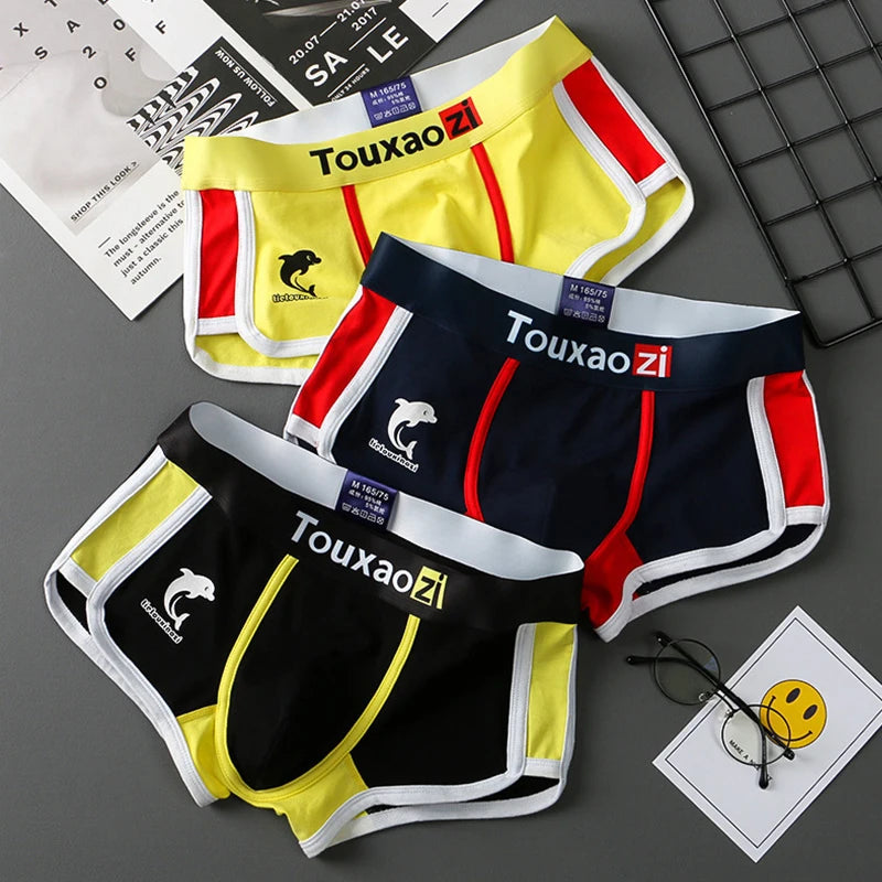 Men's Cotton Boxer Shorts Breathable Printed Underwear
