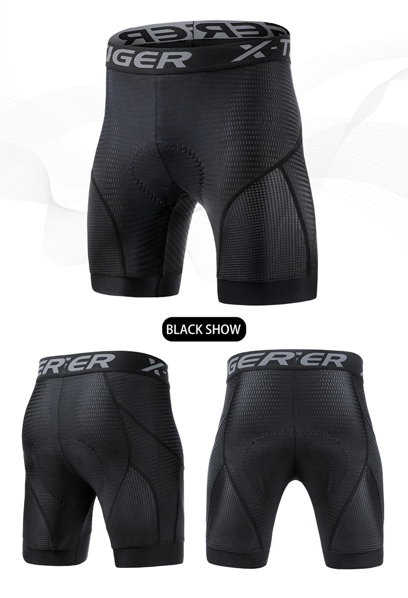 5D Padded Cycling Underwear Shorts by X-TIGER