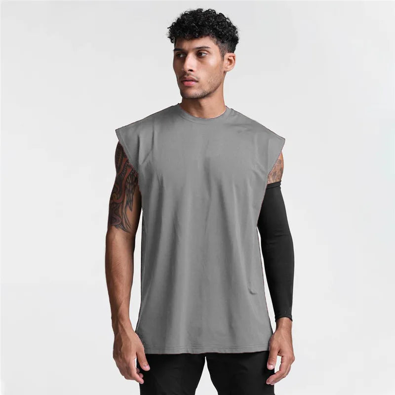 Men's Quick-Dry Cotton Sports Tank Top