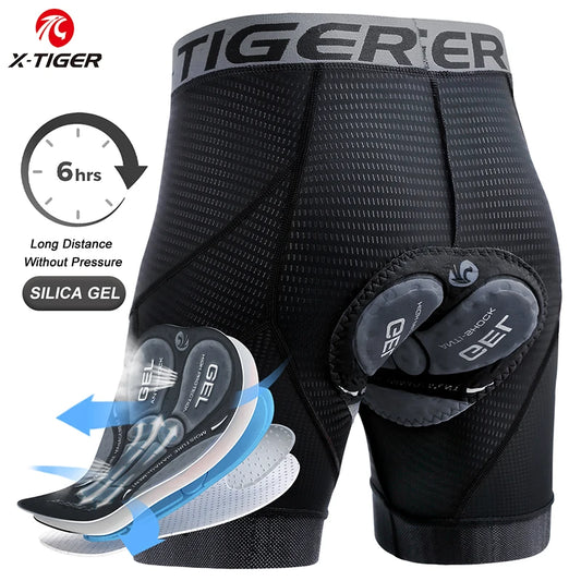 X-TIGER Men's Cycling Underwear Shorts 5D Padded Sports