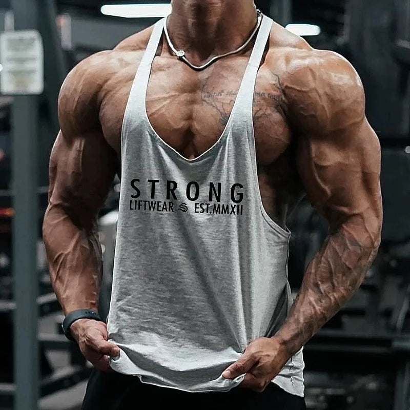 Men's Summer Bodybuilding Tank Top - Sleeveless Gym Fitness Clothing, Plus Size Vest