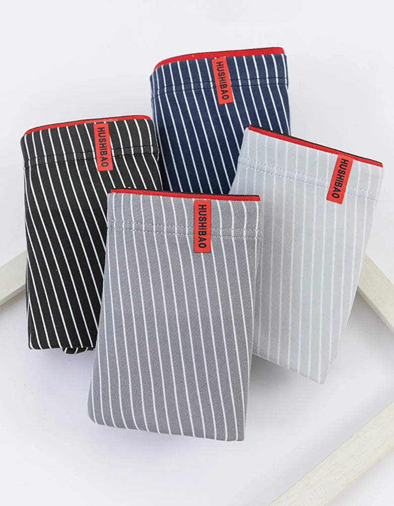 Men's Boxer Shorts Plus Size 4 Pack
