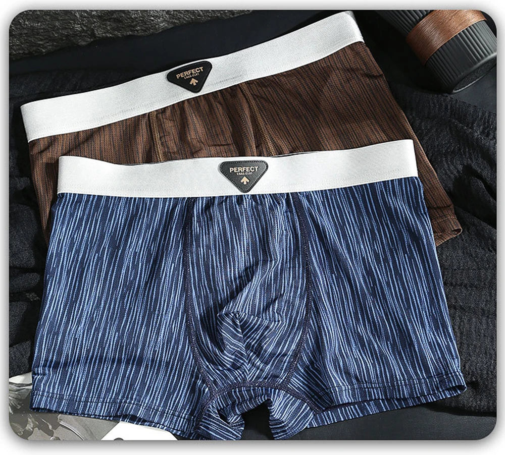 Men's Boxer Briefs Moisture-Wicking Polyester Spandex