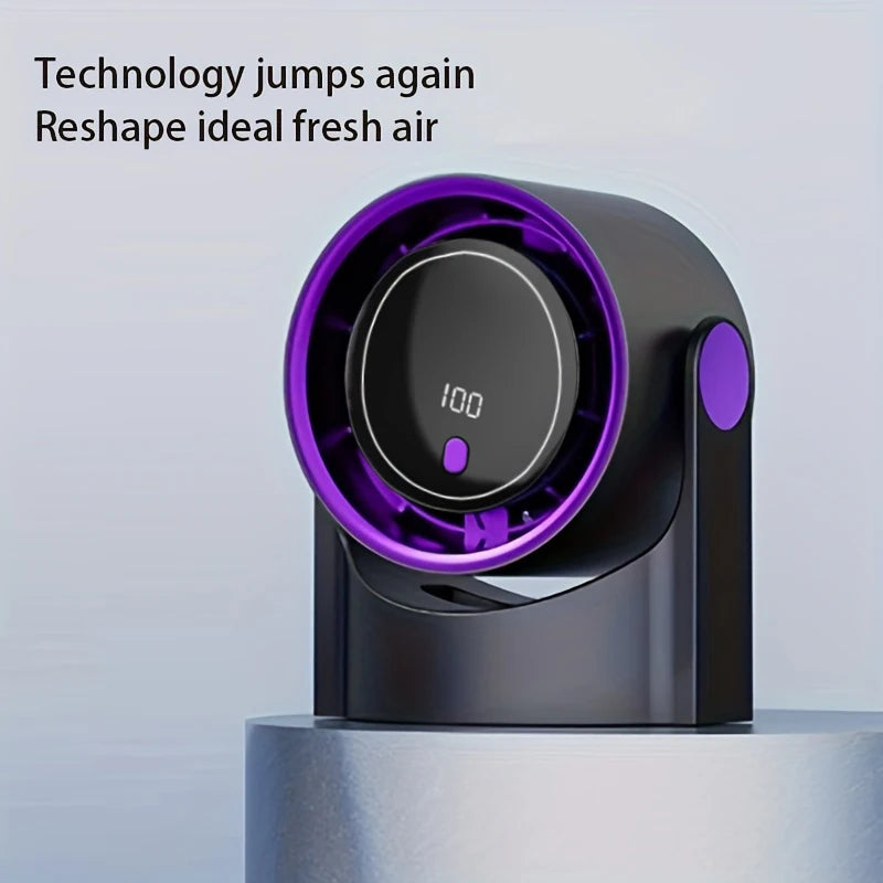 Portable Air Circulator Fan 1200mAh Rechargeable Desktop Fan