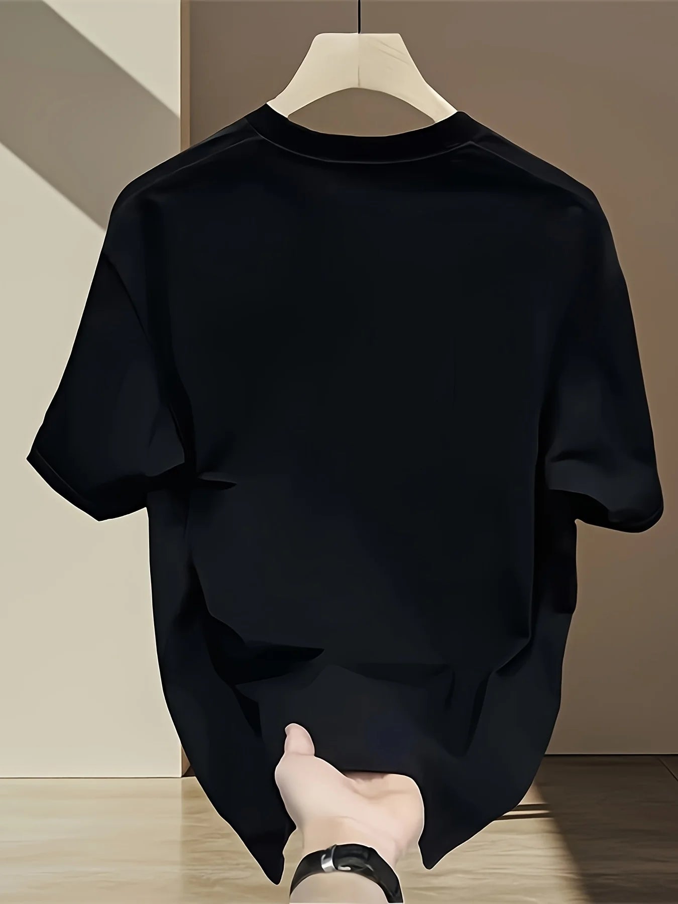 Men's Summer Fashion T-Shirt: Branded Print, Short Sleeve — Heavyweight Pure Cotton, Japanese & Korean Style