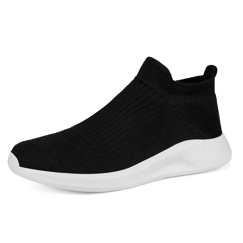 Men's Black Casual Slip-On Shoes Size 35-46
