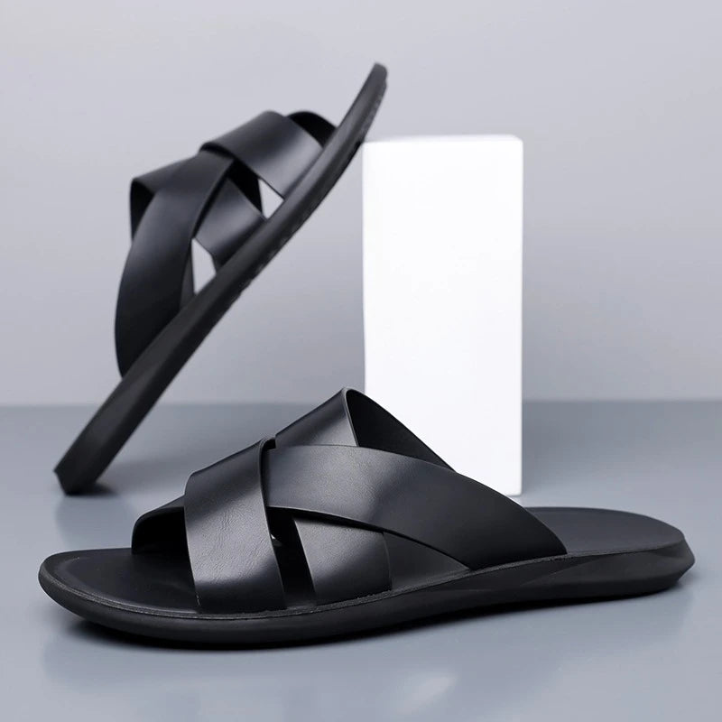 Men's Casual Summer Slides Lightweight Beach Slippers