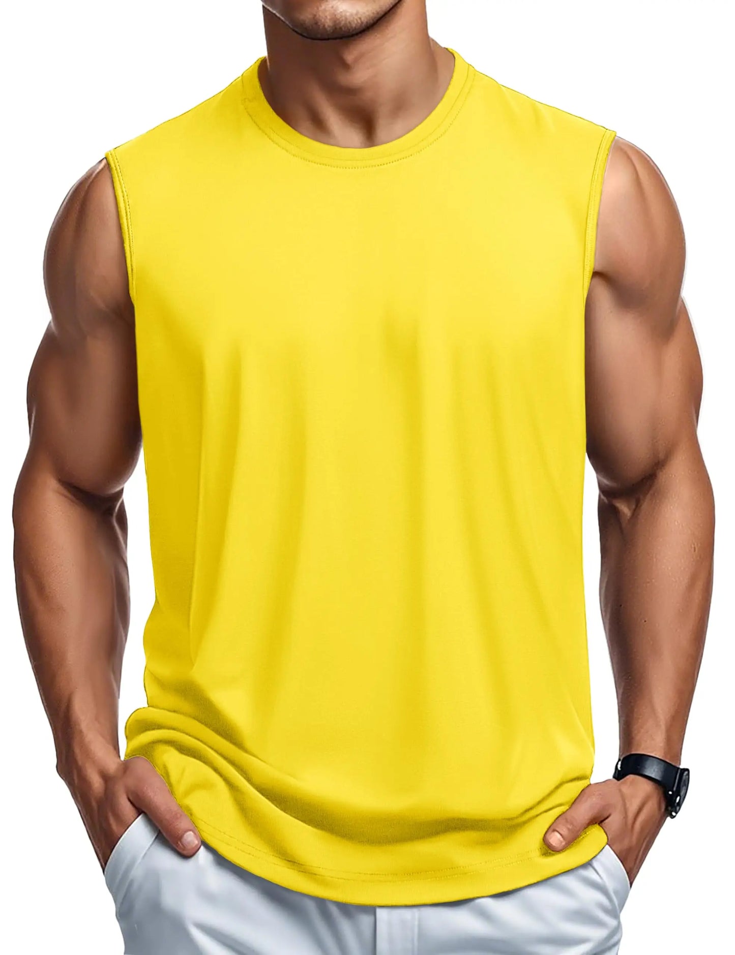 MAGCOMSEN Men's Cotton Sports Tank Top for Summer