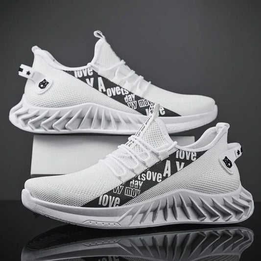 Men's Breathable Lace-Up Casual Sneakers