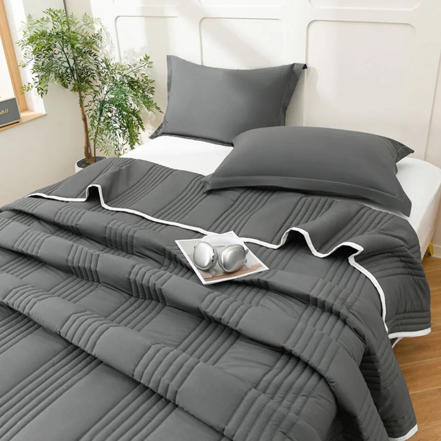 Cool Air Blanket 200x230cm Microfiber Fabric Summer Quilt
