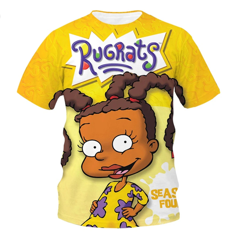 3D Printed Anime Character T-Shirt for Summer