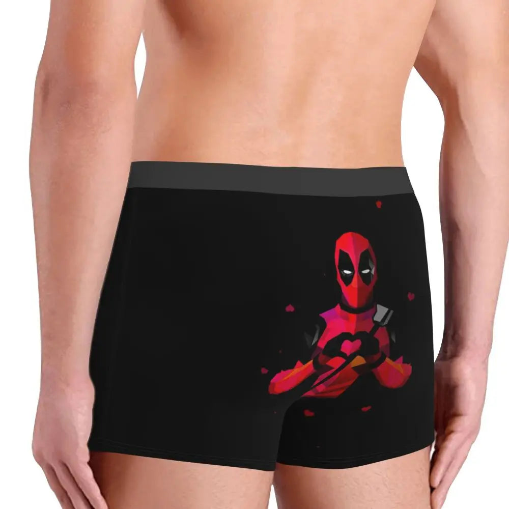 Deadpool Boxer Shorts for Men - Lycra Polyester Blend