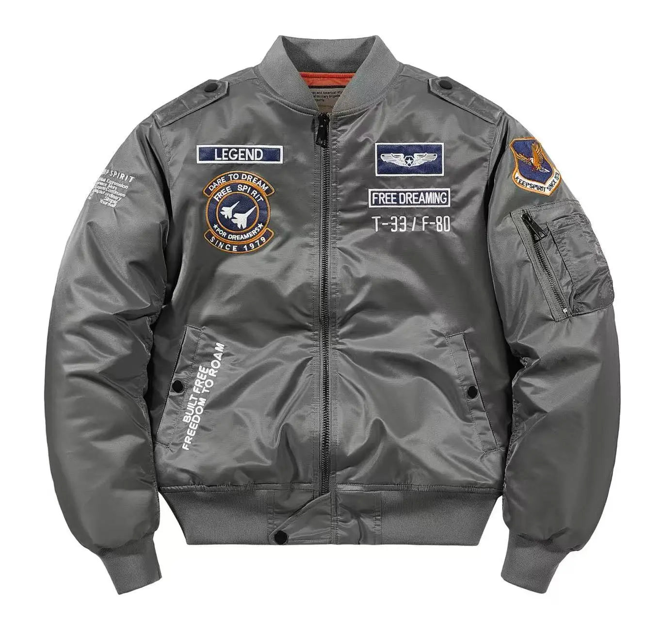Bomber Jacket Men Thick Warm Jacket Men Military Aviator Pilot Coat