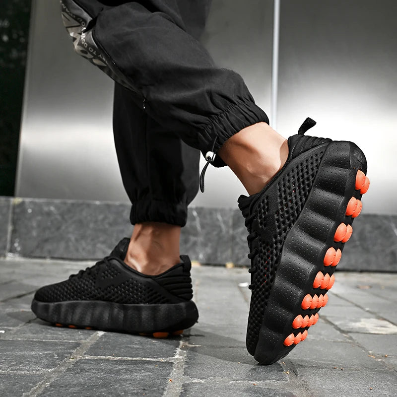 Men Casual Shoes Thick Sole Breathable Summer Sneakers